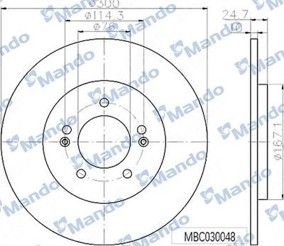 HYUNDAI I30 (2012>) MBC030049 MANDO