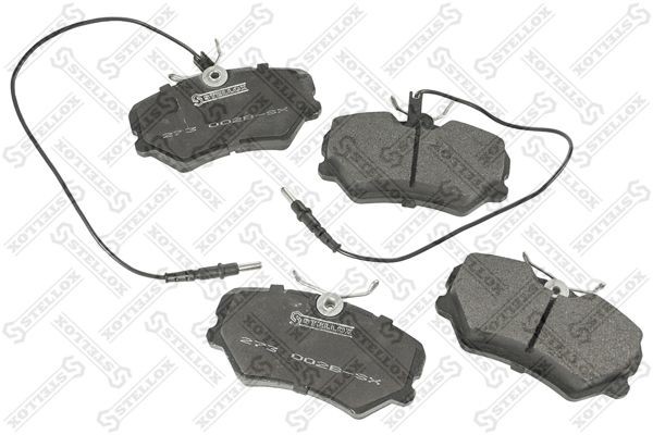 колодки дисковые п.! с антискр. пл.\ Peugeot 405 1.4-1.9D 87-95 273-002B-SX STELLOX
