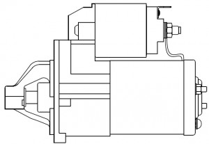 Стартер для а/м Mitsubishi Outlander II (07-) 3.0i 1,6кВт LSt 1103 LST 1103 START VOLT