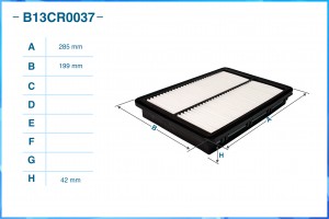 Фильтр воздушный B13CR0037 B13CR0037 CWORKS