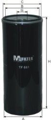 фильтр масляный !Long life \Scania P/R 124.P 114 (96г.-) TF661 MFILTER AUTOMOTIVE FILTERS