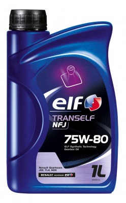 Масло трансмиссионное синтетическое ELF TRANSELF NFJ 75W-80 1л (194757,223519) 2 213875 ELF