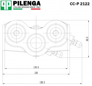 Цилиндр передний тормозной правый ВАЗ 2121, 2123 CC-P2122 CCP2122 PILENGA