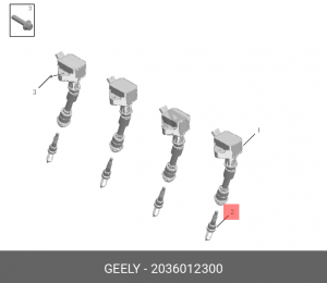 СВЕЧА ЗАЖИГАНИЯ FY11 2036012300 2036012300 GEELY