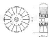 Ролик привод. ремня Audi A8 (94-) 3.3d/3.6i/3.7i/4.2i (опор.) (CM 5588) CM5588 TRIALLI
