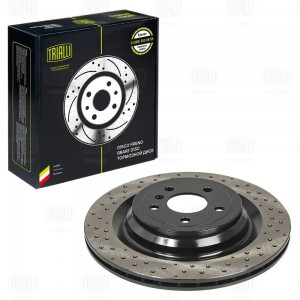 Диск торм. Mercedes GLE (W166) (15-)/M (W166) (11-) зад. d=345 (перф.) (DF 19041 DF190418 TRIALLI