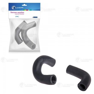 Комплект патрубков отопит. (2шт.) с хомутами 21214 LPKh01214 LPKH 01214 LUZAR