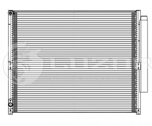 Радиатор кондиц. с ресивером для а/м Toyota Land Cruiser Prado (02-) LRAC1951 LRAC1951 LUZAR