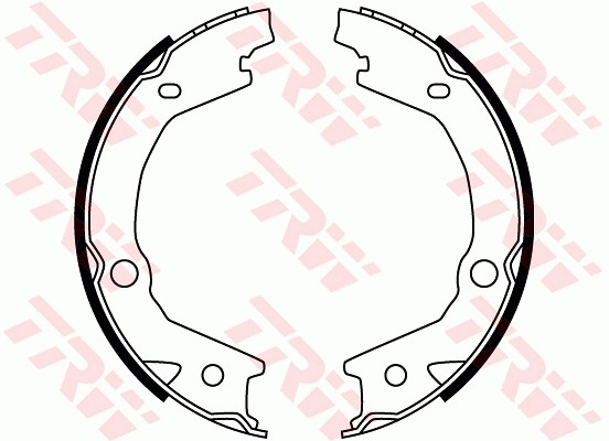 Колодки тормозные HYUNDAI Sonata (09-) стояночного тормоза (4шт.) TRW GS8747 TRW