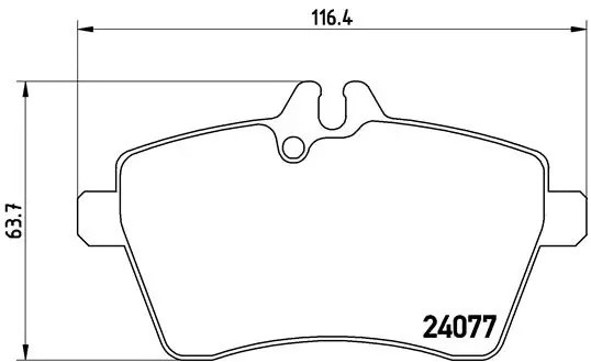 P50056 GDB1630=FDB1749 !колодки дисковые п.\ MB W169 1.5-1.8CDi 04> P50056 BREMBO