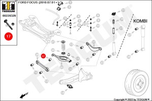 Болт регулировки развала кол 00228329 TEDGUM