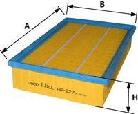Фильтр воздушный AG227 AG 227 GOODWILL