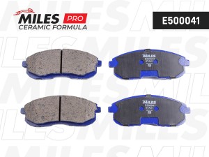 Колодки тормозные передние без индикатора износа (Смесь CERAMIC серия PRO) NISSA E500041 MILES