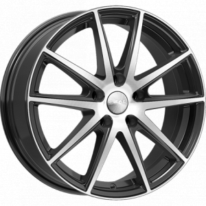 Скад Амстердам 17.0 / 7.0J PCD 5x114.30 ET 40.00 ЦО 66.10 Литой / Черный с полир 3130205 SKAD