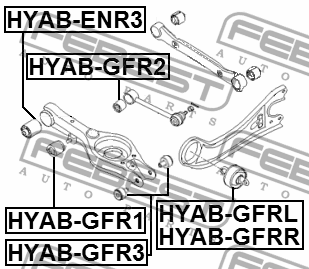 HYUNDAI EQUUS (2009>) HYAB-GFR3 FEBEST