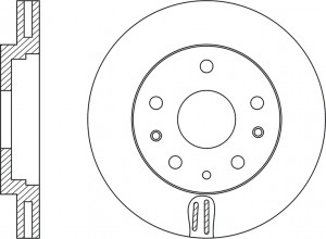 Диск тормозной MAZDA CX-7,CX-9 (07-) передний (1шт.) NIBK RN1501 NIBK