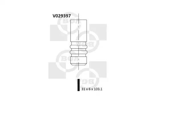 Впускной клапан V029397 V029397 BG AUTOMOTIVE