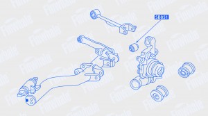 Сайлентблок цапфы задней подвескиCivic CR-V Element Haval F7/F7x SB851 SB851 FINWHALE