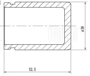 Поршень суппорта Mercedes Viano (W639) (03-)/Vito (W639) (03-) зад. d=38мм (RCF  RCF 032007P TRIALLI