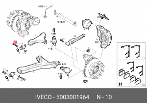 5003001964 БОЛТ 5003001964 IVECO