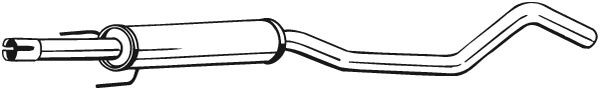 Глушитель OPEL Meriva (03-10) средняя часть BOSAL 285-957 BOSAL