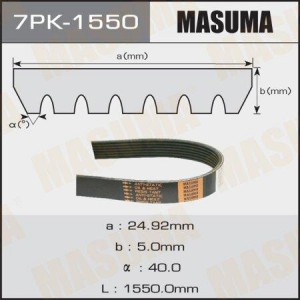 ремень поликлиновой!\ Lexus IS250/GS300 05> 7PK-1550 MASUMA