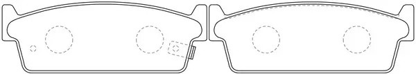 Колодки дисковые NISSAN 200sx 88-94, Cedric/Gloria 84-04, Cefiro 88-94, Cima 88- BP22200 SB NAGAMOCHI