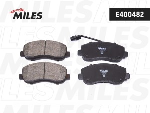 Колодки тормозные передние (с датчиком) (Смесь Low-Metallic) OPEL MOVANO/RENAULT E400482 MILES