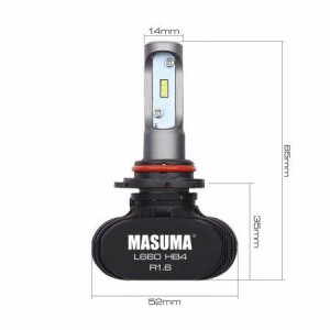 лампы светодиодные! к-кт 2шт HB4 6000K 4000Lm P22d\ L660 MASUMA