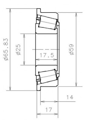 Подшипник КПП [25x59x17,5] EC40987H206 NTN SNR