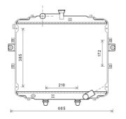 Радиатор HYUNDAI Porter 2 дв.D4СB ЕВРО-4 HCC (HANON) 253104F110 HALLA
