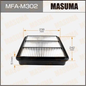 фильтр воздушный!\ Mitsubishi L200 2.5Di-D 05> MFA-M302 MASUMA