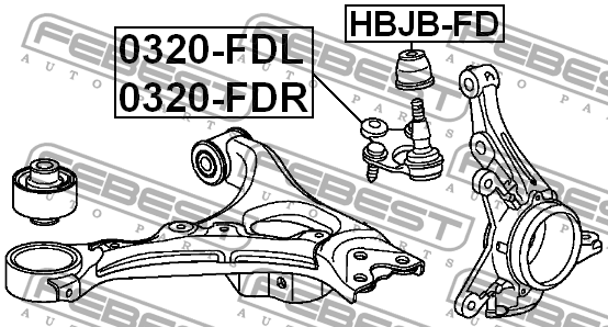 Пыльник шаровой опоры HBJB-FD HBJB-FD FEBEST