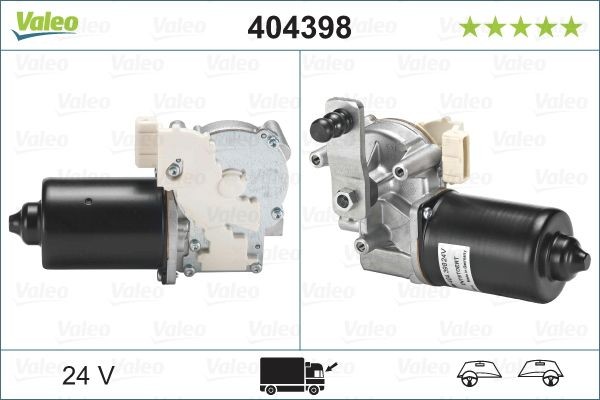 Мотор стеклоочистителя 24V 404398 VALEO PHC