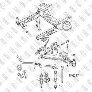 Опора шаровая нижняя левая/правая FORD Transit 91- FK0227 FK0227 FIXAR