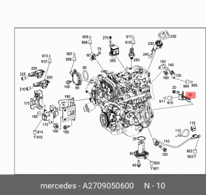 ДАТЧИК ПОЛОЖЕНИЯ ВАЛА КОЛЕНЧАТОГО 2709050600 A 270 905 06 00 MERCEDES BENZ