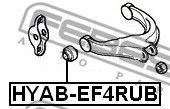 Сайлентблок HYAB-EF4RUB HYAB-EF4RUB FEBEST