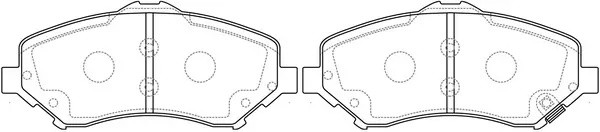 Колодки тормозные передние CHRYSLER VOYAGER/JEEP CHEROKEE/WRANGLER 07- BP53496 BP53496 SB NAGAMOCHI