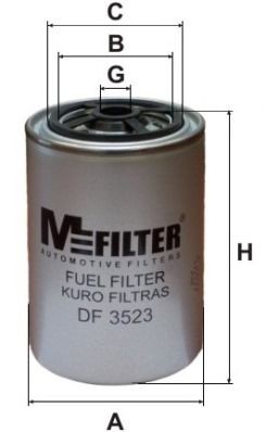 фильтр топлив.!\ RVI Premium/Midlum/Kerax DF3523 MFILTER AUTOMOTIVE FILTERS
