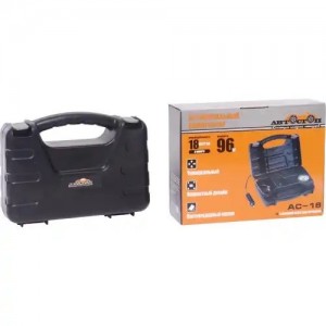 Компрессор автомобильный 18л/мин. 5атм. 8А 12V в прикуриватель (кейс) АВТОСТОП AC18 AVTOSTOP