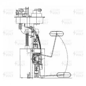 Модуль топливного насоса для а/м Daewoo Matiz (98-) 0.8i/1.0i (SFM 0507) SFM 0507 START VOLT