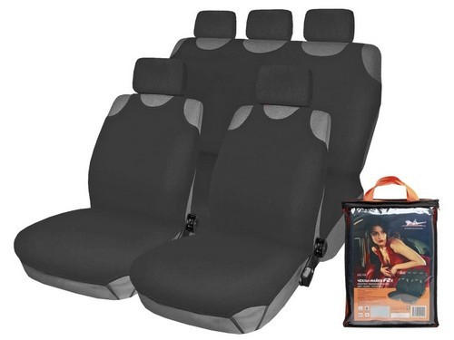 Авточехлы (майка) полиэстер серые (8 предм.) AIRLINE ASC-F2K AIRLINE