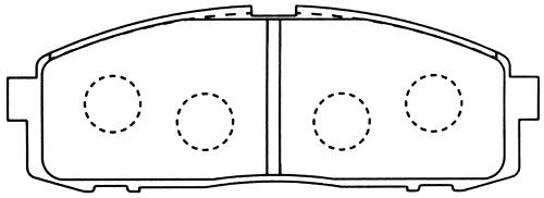 D2042-01 колодки дисковые задние!\ Toyota Celica 2.0i GT 85-90/Supra 3.0/T 86-93 D2042 MK KASHIYAMA