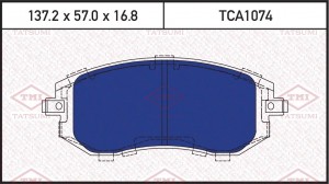 Колодки тормозные дисковые передние SUBARU Impreza 11- TCA1074 TCA1074 TATSUMI