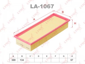 Фильтр воздушный VW Polo (6N) LYNX LA-1067 LYNXAUTO