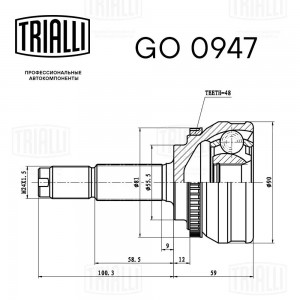 CHERY TIGGO 26*55,3*25 GO 0947 TRIALLI