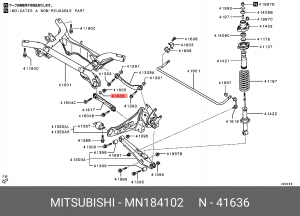 MITSUBISHI LANCER (CX,CY) (2007>) MN184102 MITSUBISHI