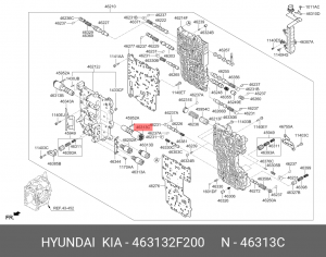 Клапан электромагнитный HYUNDAI Creta (17-),Elantra (16-),i30 (17-) АКПП №2 OE 463132F200 HYUNDAI KIA