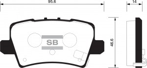 Колодки тормозные HONDA CIVIC VIII Hatchback 06- задние SP1570 SP1570 SANGSIN