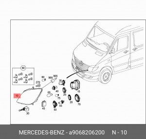 фара!\MB A9068206200 MERCEDES BENZ